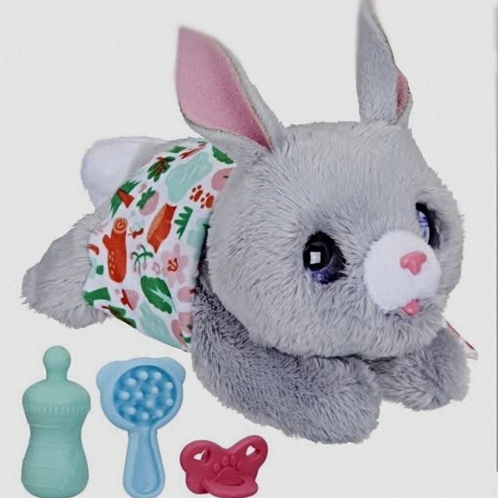 FurReal Newborns Bunny Interactive Animatronic Plush Toy- Hasbro